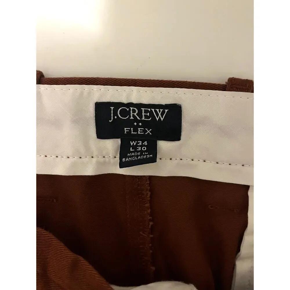 J. Crew Men’s Straight-fit flex chino pant